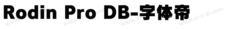 Rodin Pro DB字体转换